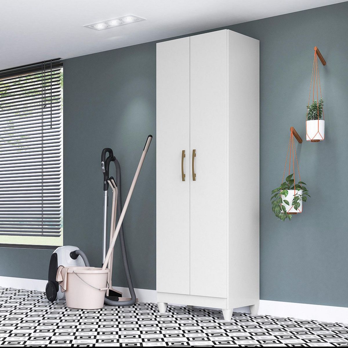 CASA BONITA - Ropero Multiusos 2 Puertas Blanco