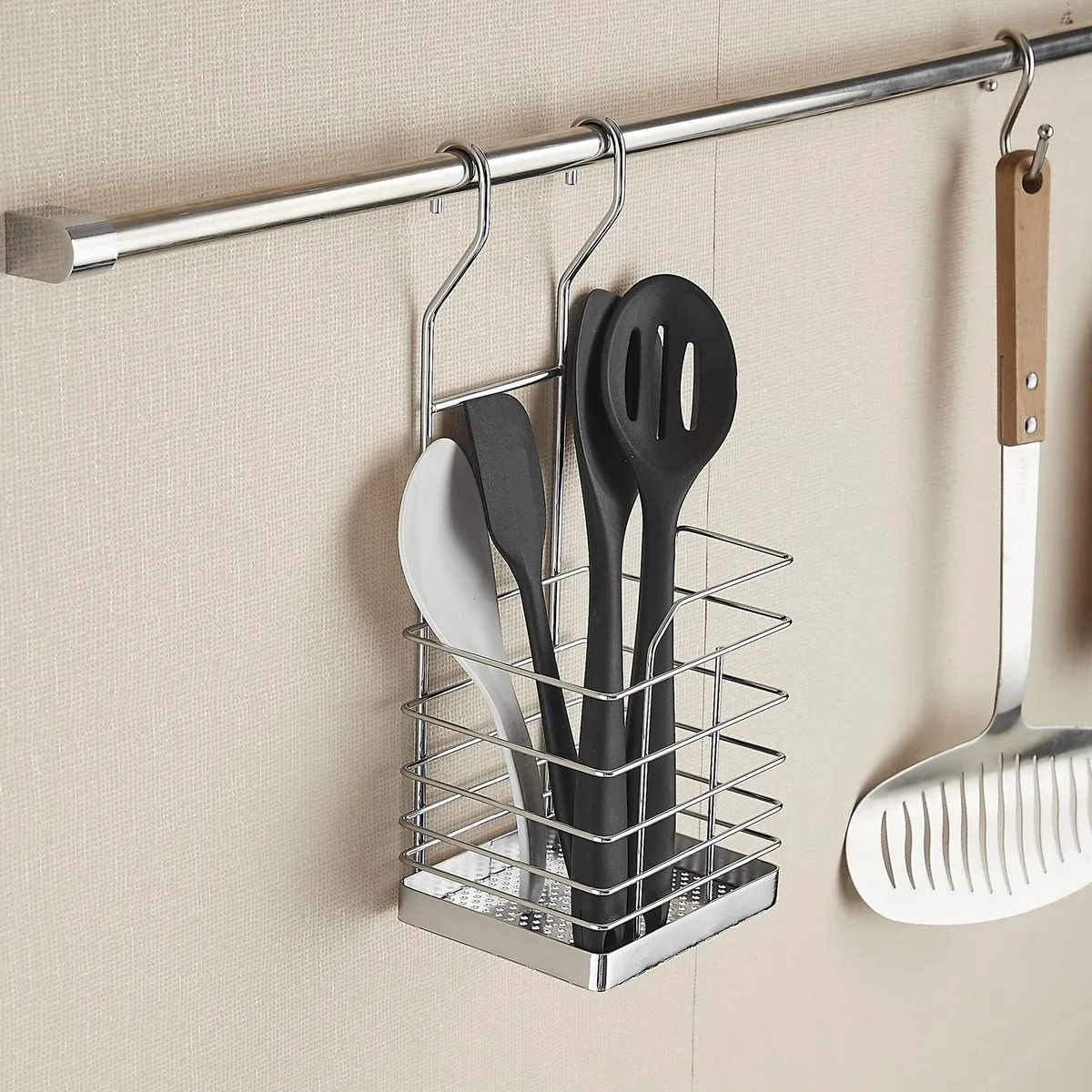 JUST HOME COLLECTION - Porta Cubiertos Acero Inoxidable