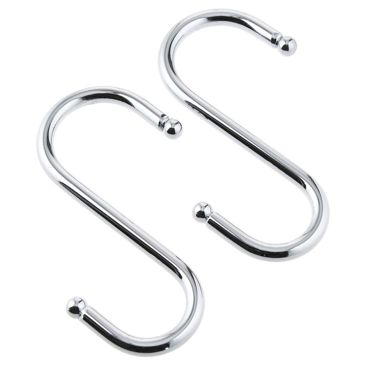 JUST HOME COLLECTION - 5 Ganchos Simple Cromado