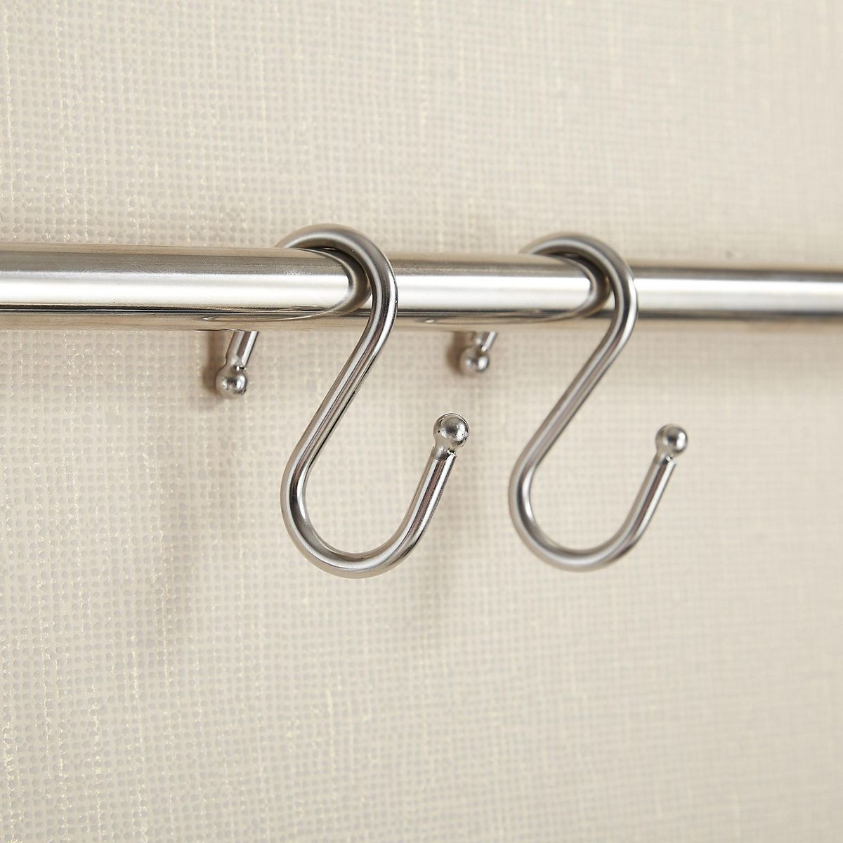 JUST HOME COLLECTION - 5 Ganchos Simple Cromado