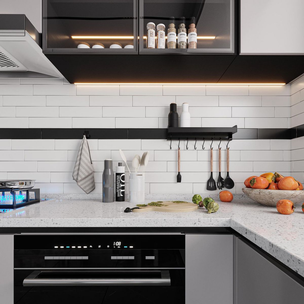 HOLZTEK - Cerámica Brick Matt Blanca 7.5x30cm