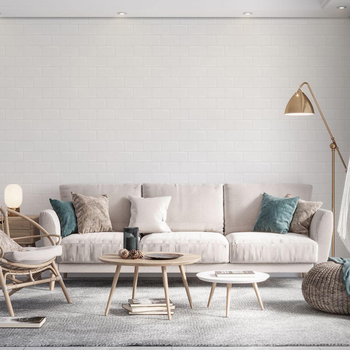 HOLZTEK - Mural Antiadherente Tipo Ladrillo 3D Blanco