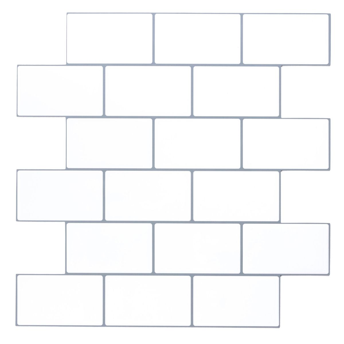 HOLZTEK - Mural Antiadherente Tipo Ladrillo 3D Blanco