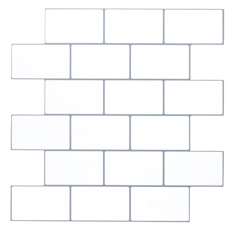 HOLZTEK - Mural Antiadherente Tipo Ladrillo 3D Blanco