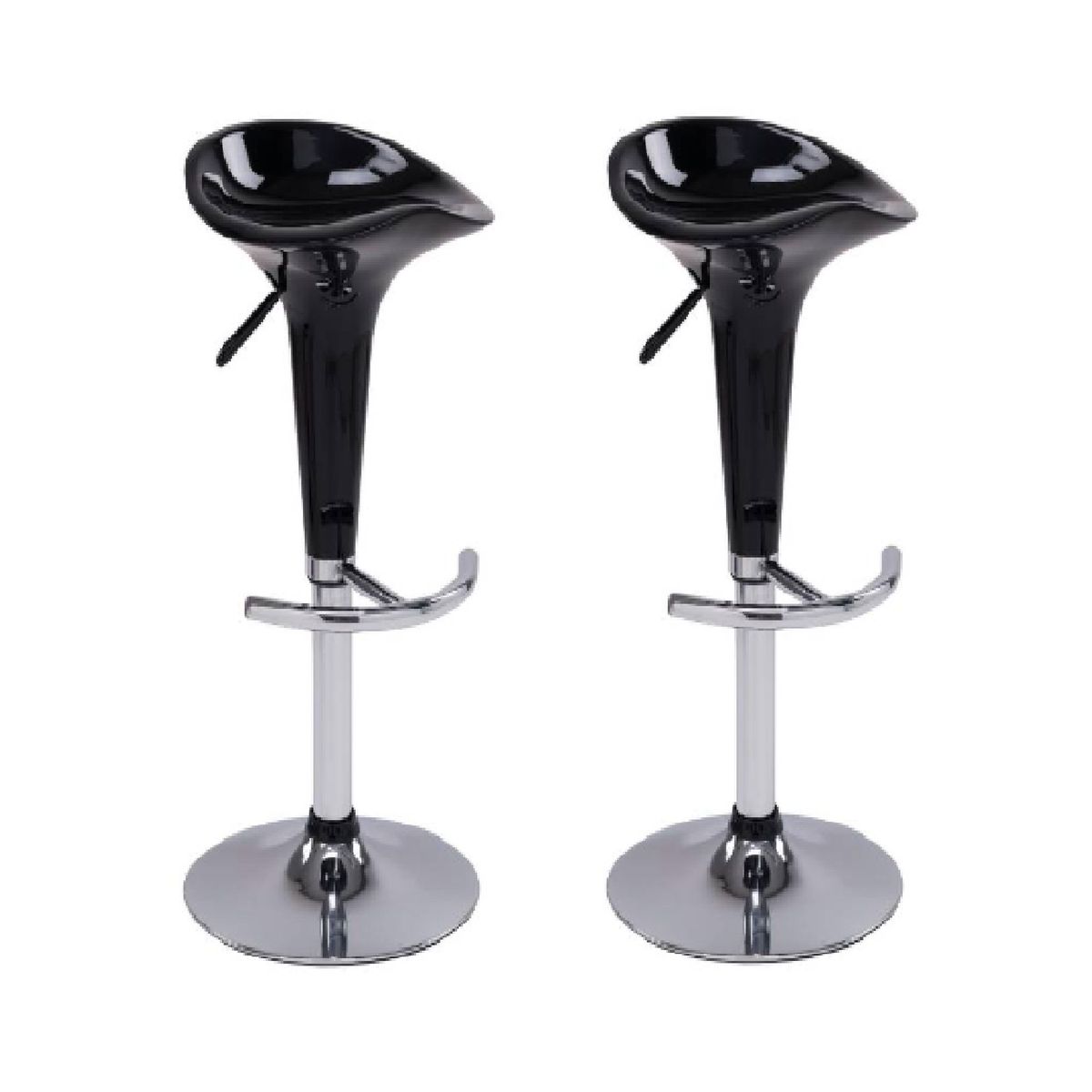 JUST HOME COLLECTION - Setx2 Banco Bar Ondas Negro