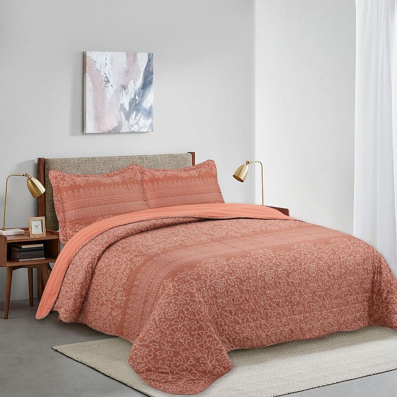 HOMY - Cubrecama 2 Plazas Boho Estampado