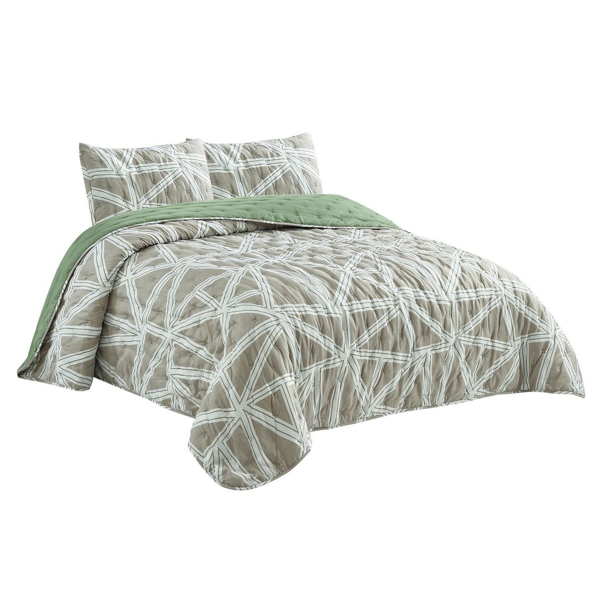 HOMY - Cubrecama 2 Plazas Industrial Geométrico