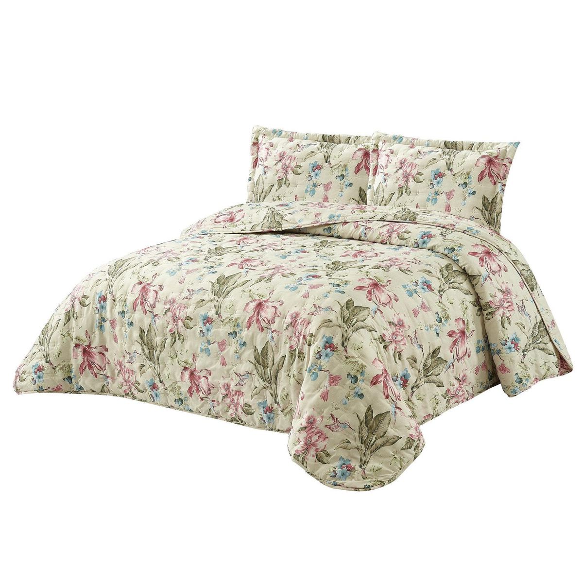 HOMY - Cubrecama 2 Plazas Vintage Floral