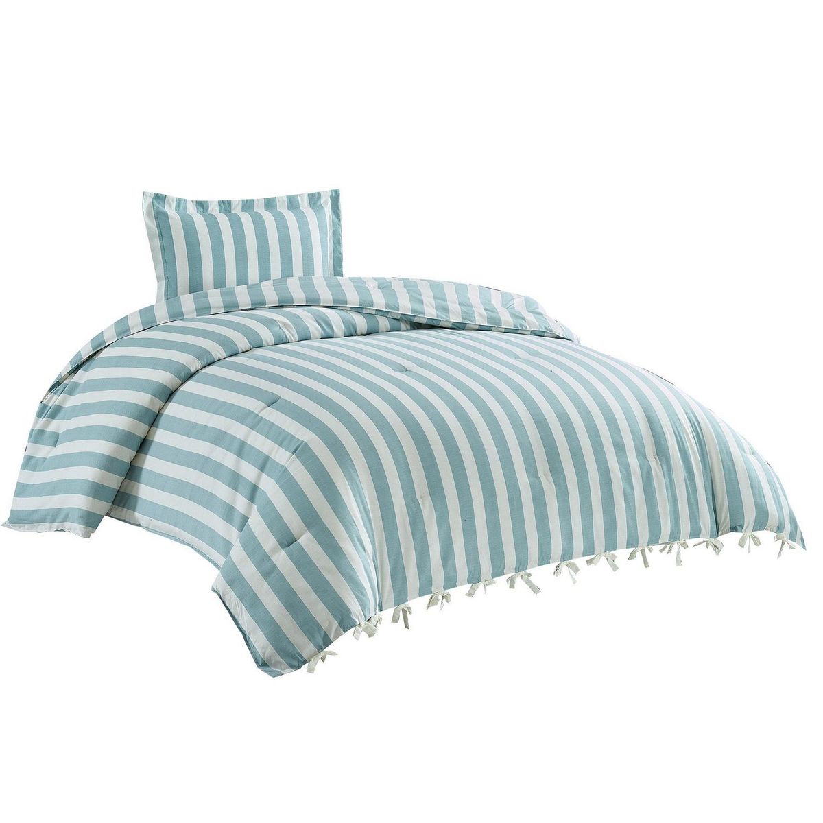 HOMY - Cubrecama 1.5 Plazas Soft Celeste