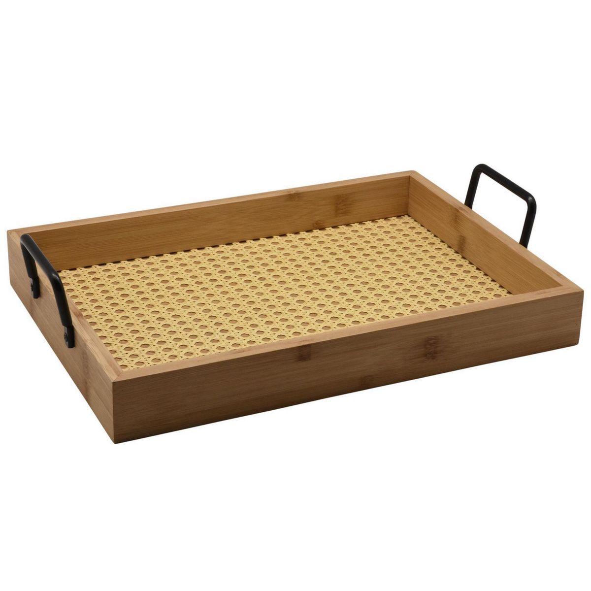 JUST HOME COLLECTION - Bandeja Bambú 41.5X39 MGO Met