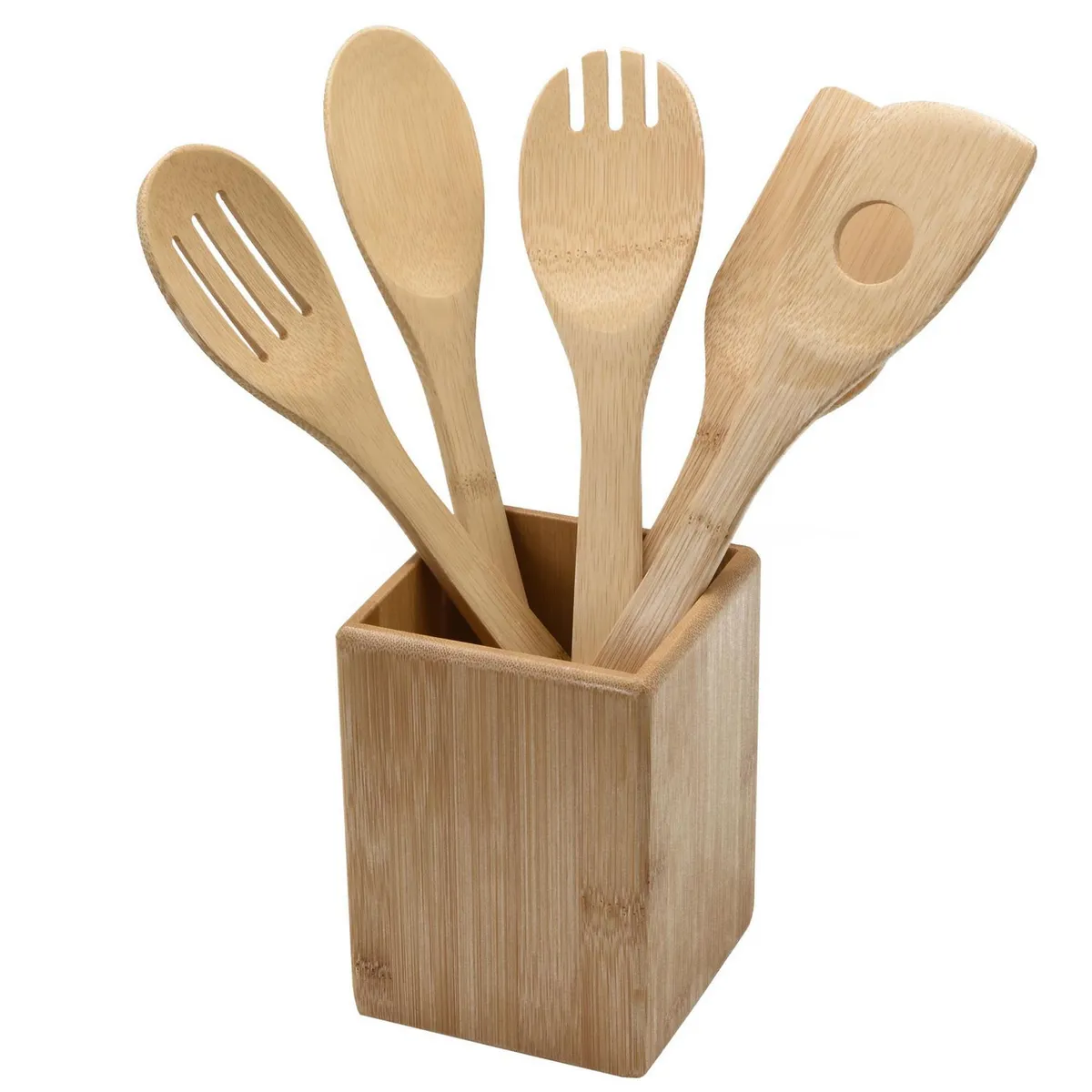 JUST HOME COLLECTION - Set x5 Piezas De Utensilios Bambú