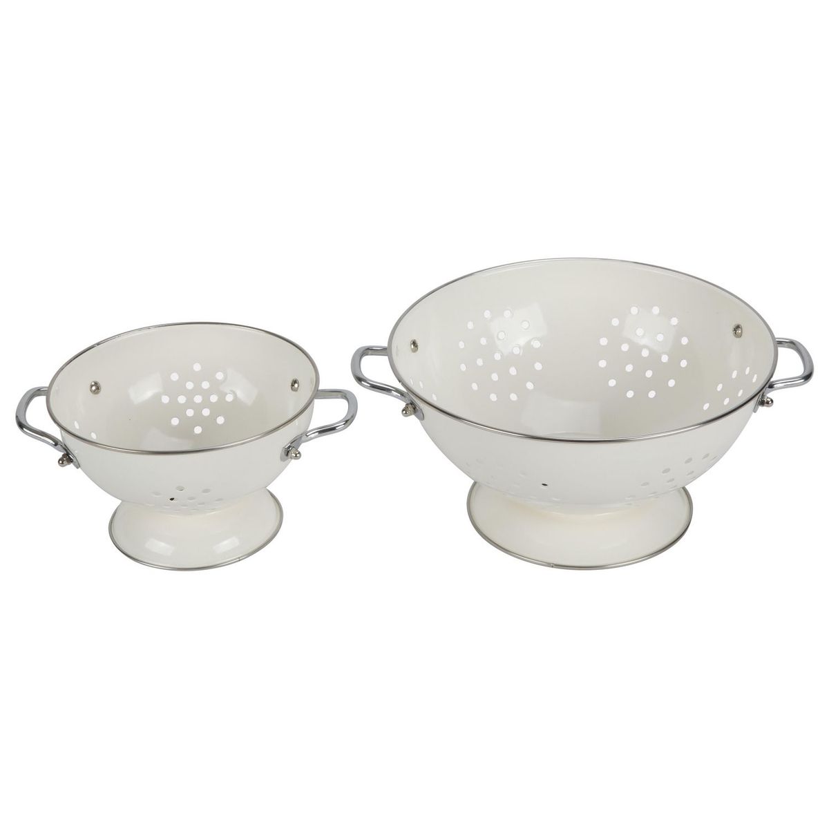 JUST HOME COLLECTION - Set x2 Piezas Coladores Blancos