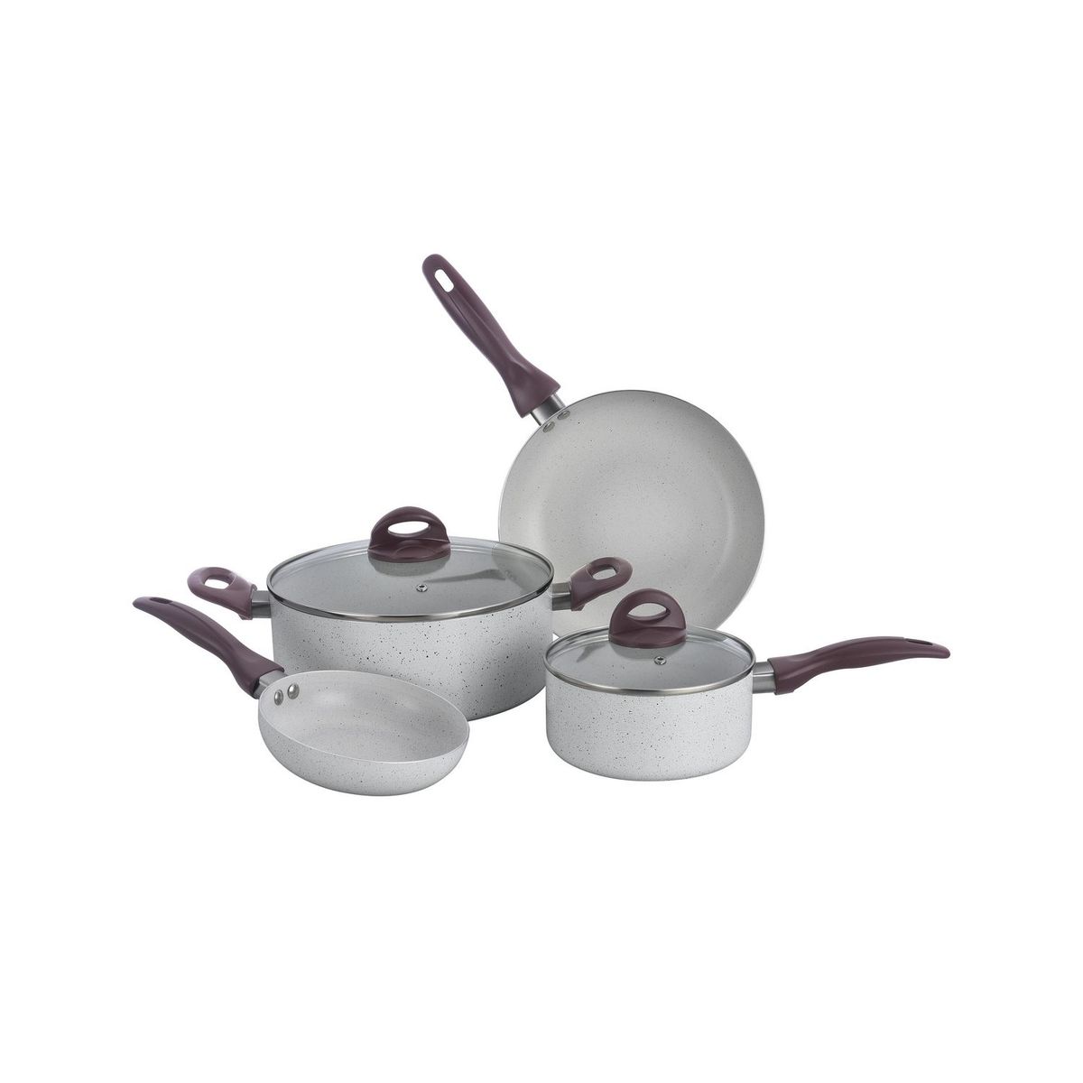 JUST HOME COLLECTION - Juego Batería Cocina 6PZ Aluminio