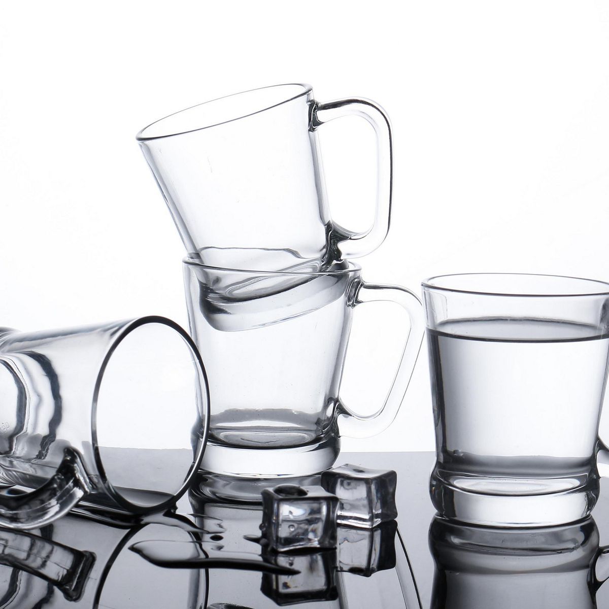 JUST HOME COLLECTION - Setx4 Mug Cafe Vidrio 243ml