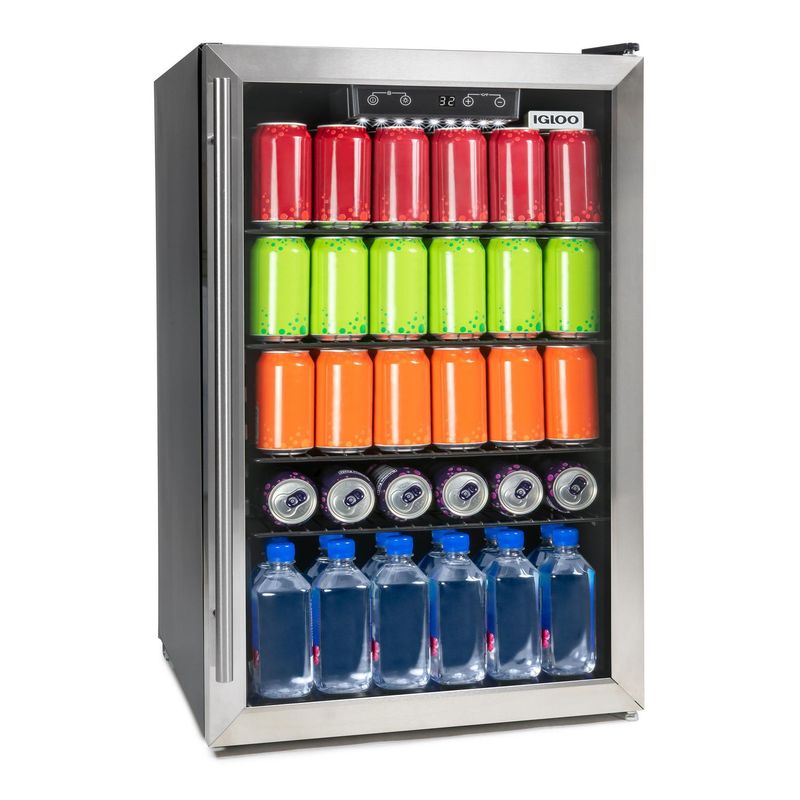 IGLOO - Frigobar Igloo con Vitrina 90 Lt IBC41FNSS Acero Inox
