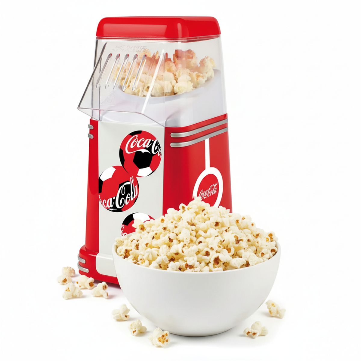 NOSTALGIA - Máquina de Pop Corn Canchita CKRHP310WCCR Rojo/Blanco