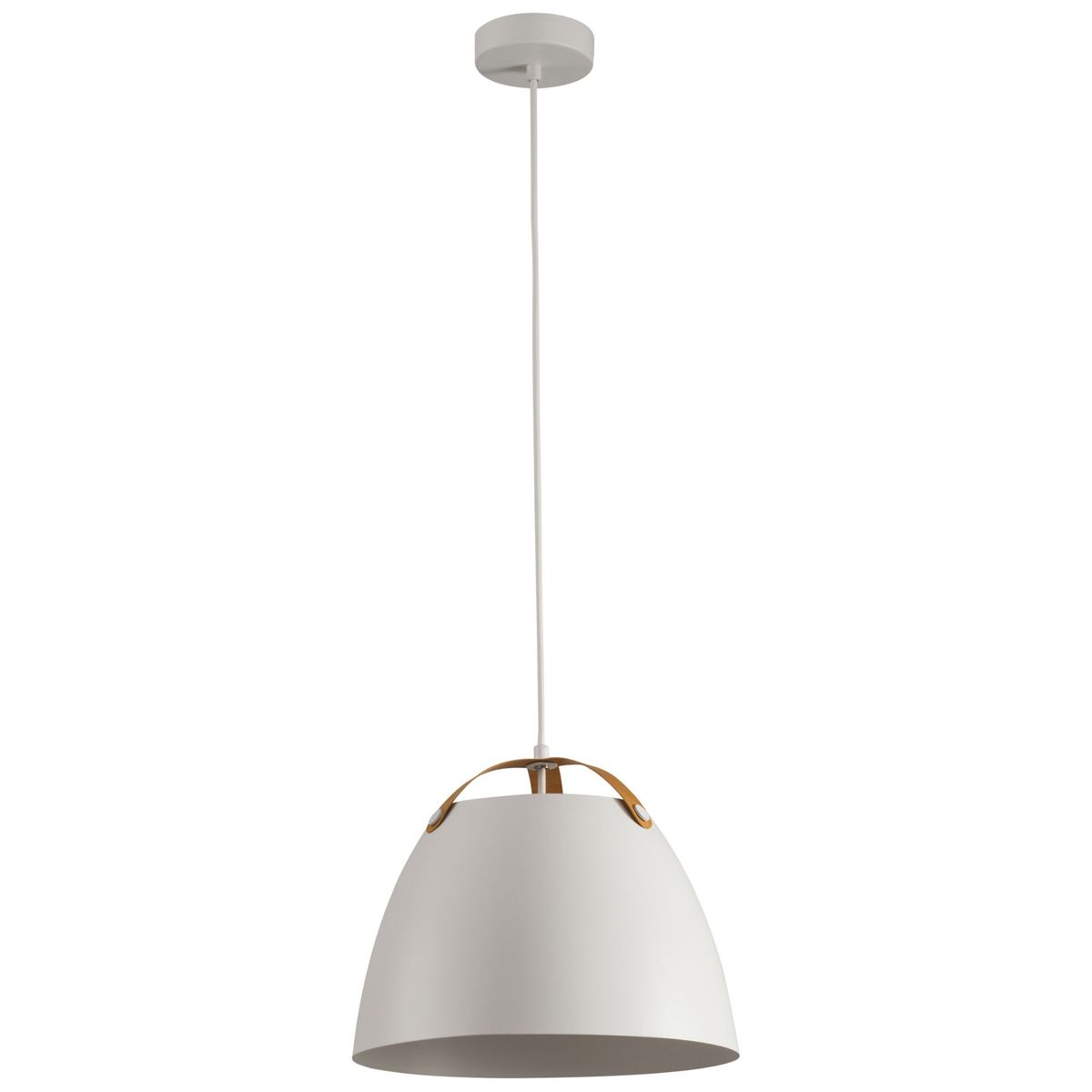 JUST HOME COLLECTION - Lámpara Colgante Travola 1L E27 Blanco