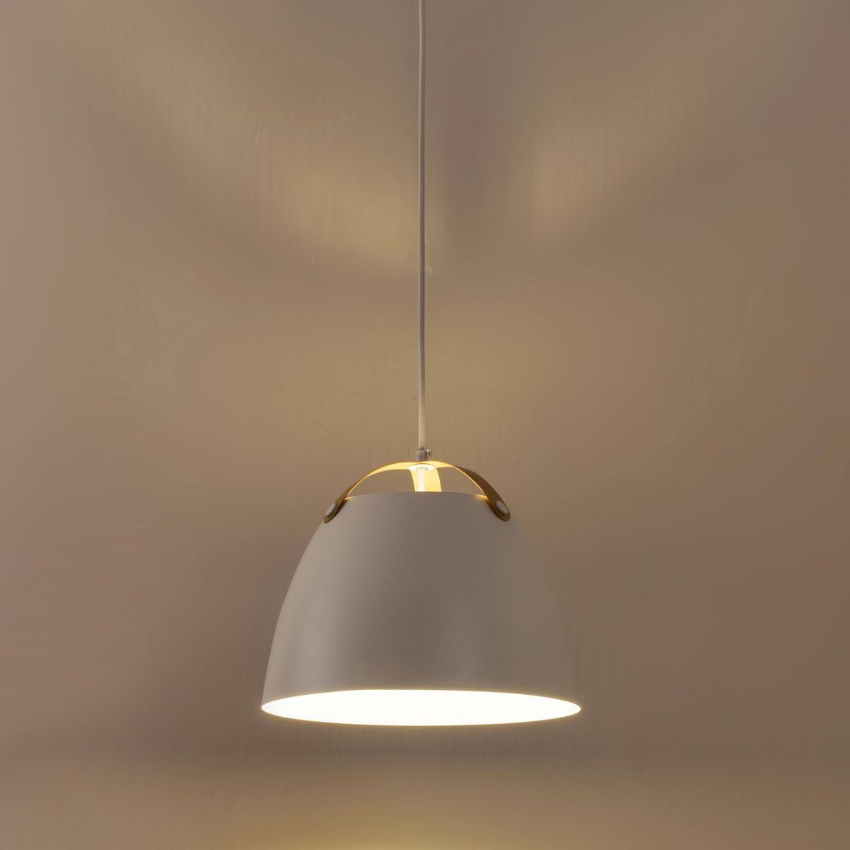 JUST HOME COLLECTION - Lámpara Colgante Travola 1L E27 Blanco