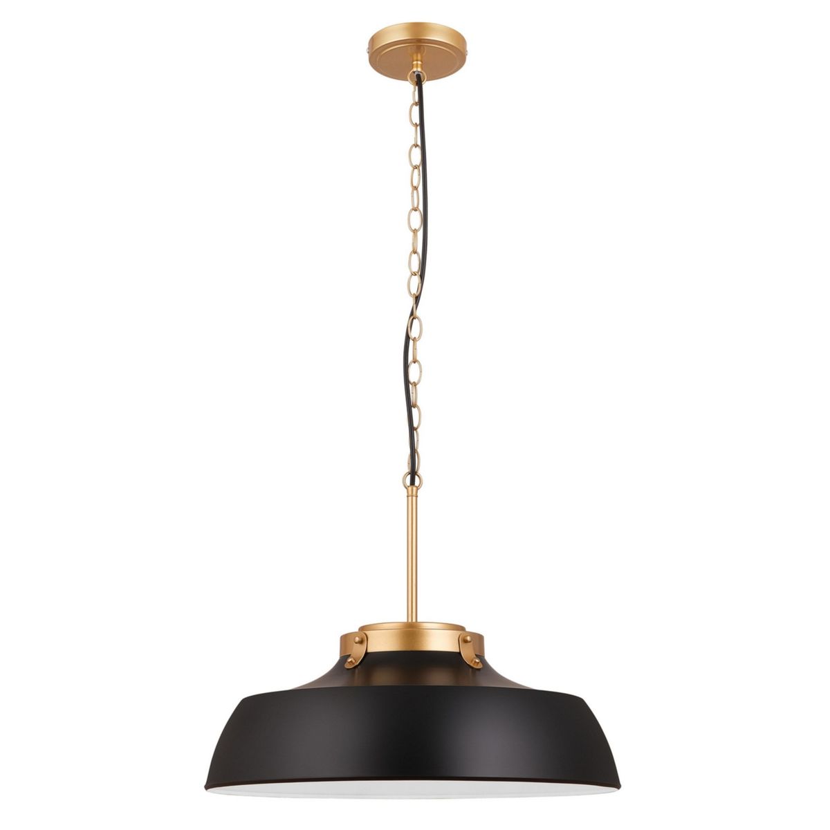 JUST HOME COLLECTION - Lámpara Colgante Great 1 Luz Negro E27