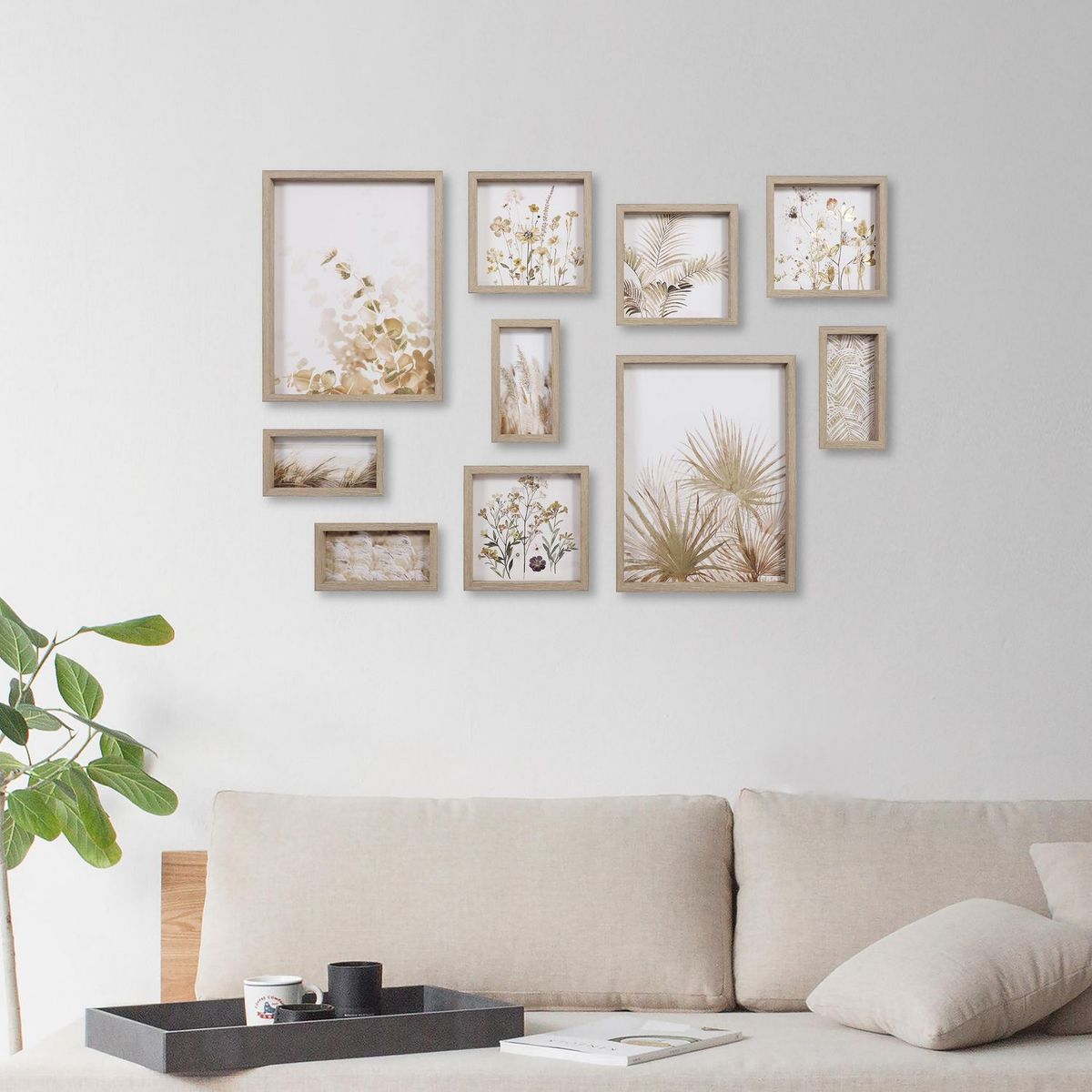 HOMY - Set 10 Canvas Natura Multi