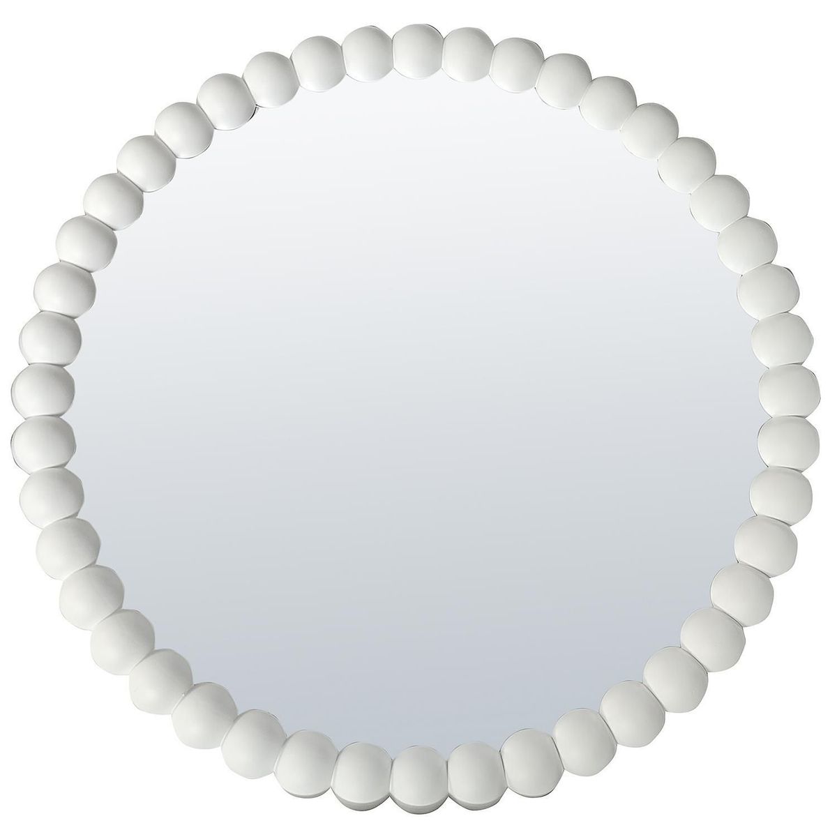 JUST HOME COLLECTION - Espejo Decorativo Redondo Blanco 70cm