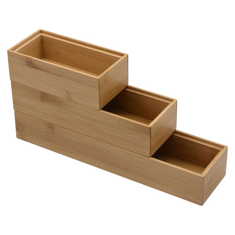 JUST HOME COLLECTION - Set x3 Caja Bambú