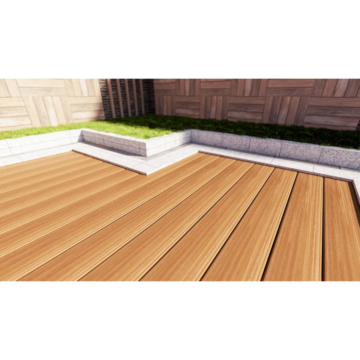 HOLZTEK - Piso Deck WPC Amaderado Teka 2.2m