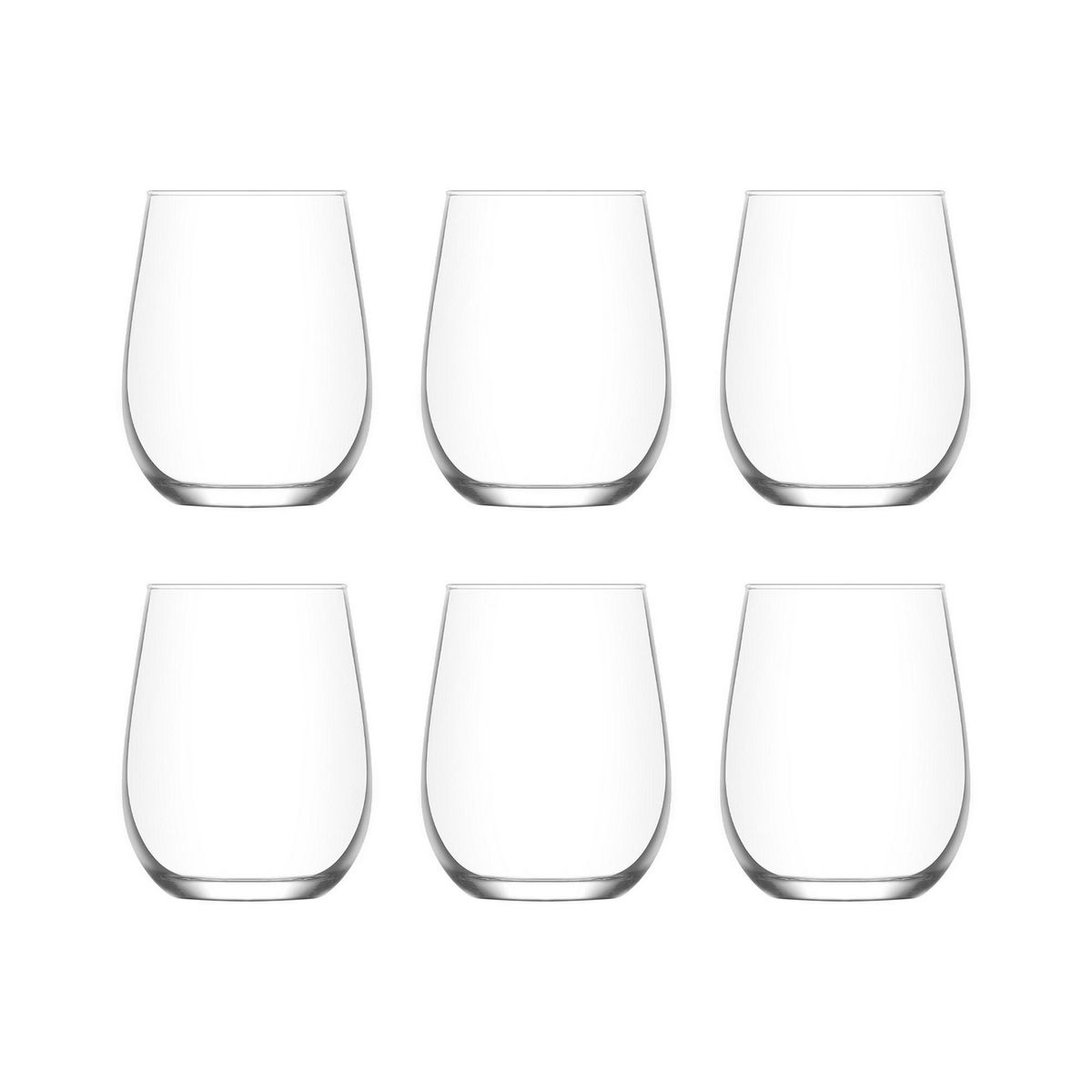 LAV - Set x6 Vasos de Vidrio Mizo 360ml