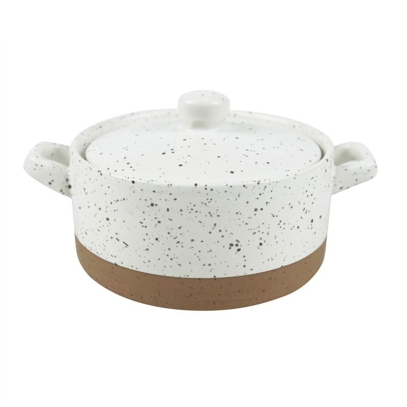 JUST HOME COLLECTION - Mini Olla Cerámica Blanco 10x5cm