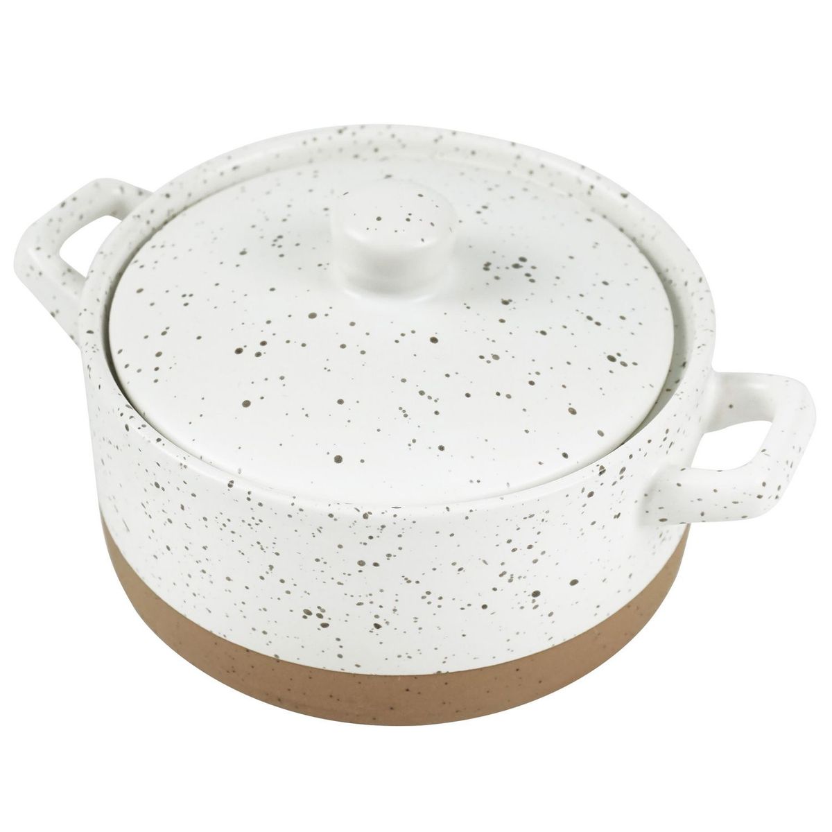 JUST HOME COLLECTION - Mini Olla Cerámica Blanco 10x5cm