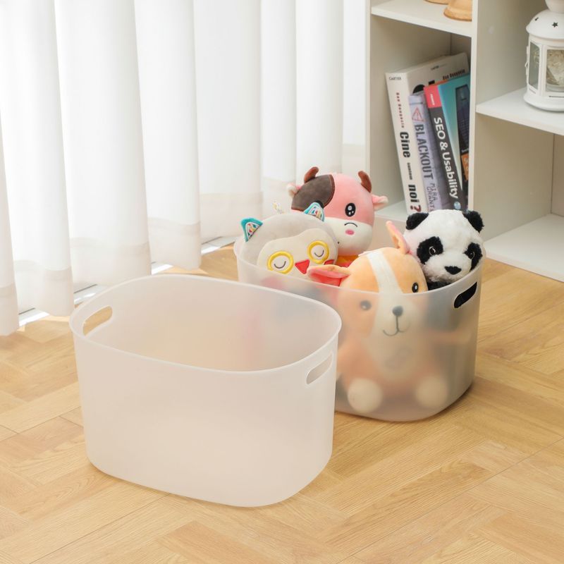 JUST HOME COLLECTION - Set 2 Canasto Plástico Organizador Multiuso 18L