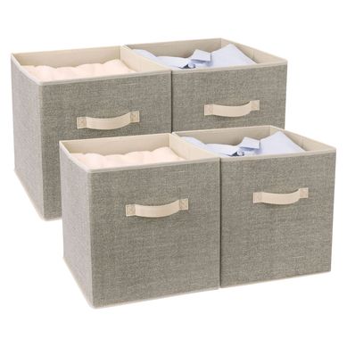 Set 4 Cajas de Tela 31x34x33cm