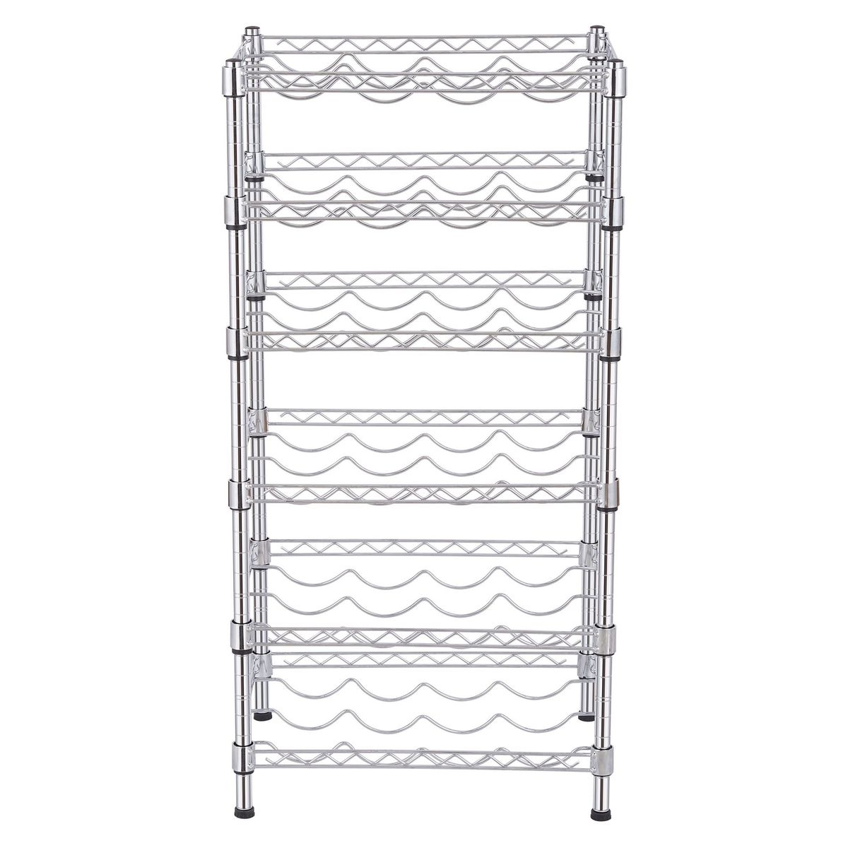 JUST HOME COLLECTION - Estante Organizador Vinera 6 Niveles de Metal Cromado