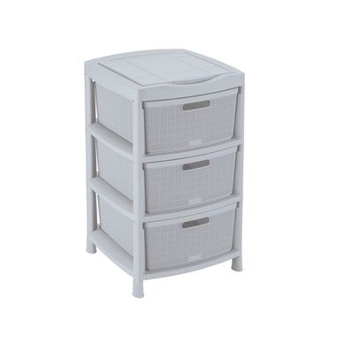 Cajonero con ruedas Pl�stico Rimax 3 Niveles Gris