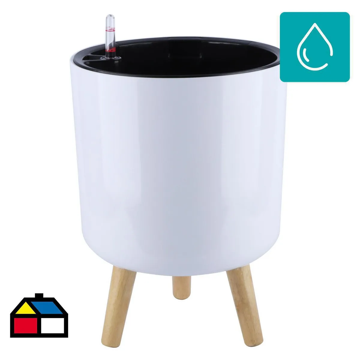 JUST HOME COLLECTION - Maceta Auroregante con Patas Blanco 46.5x