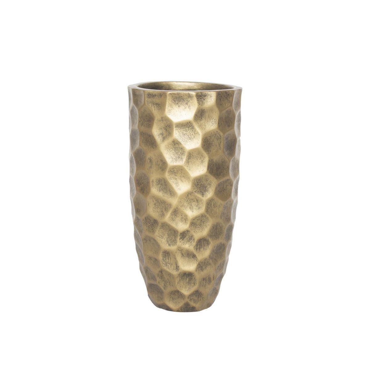 JUST HOME COLLECTION - Maceta de Arcilla de Fibra Dorado 31x61cm