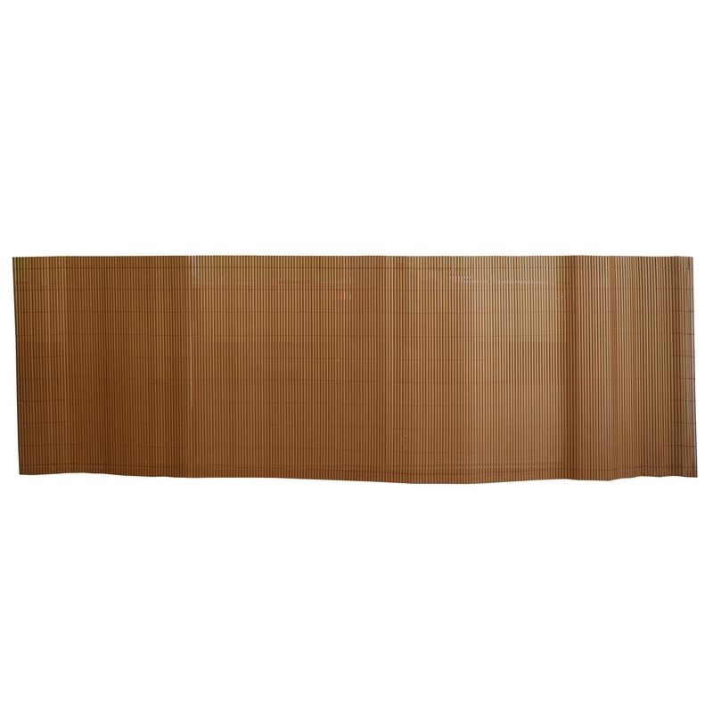 JUST HOME COLLECTION - Cerco para jardín  Enrollable PVC CafÃ© 300x100cm