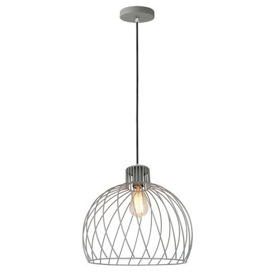 L�mpara Colgante Ovalada Plata 1L E27