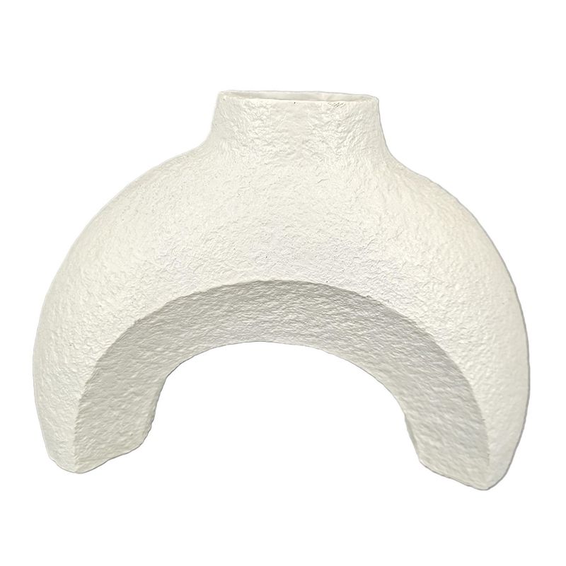 HOMY - Florero Arco Blanco 14cm