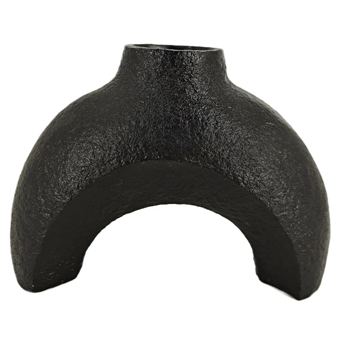HOMY - Florero Arco Negro 14cm