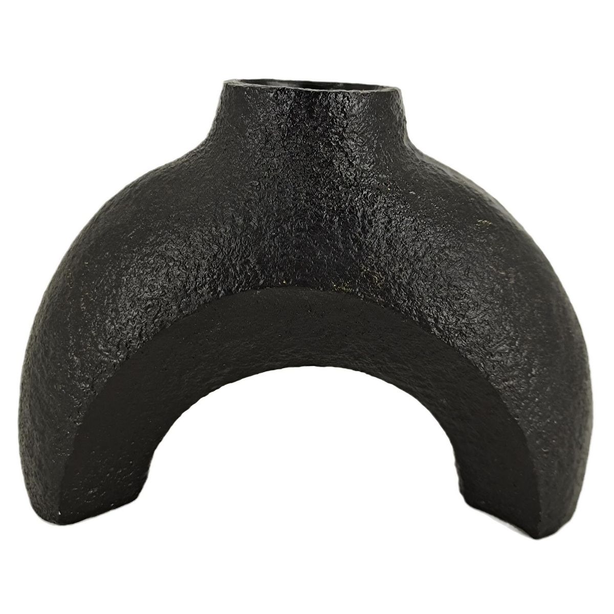 HOMY - Florero Arco Negro 14cm