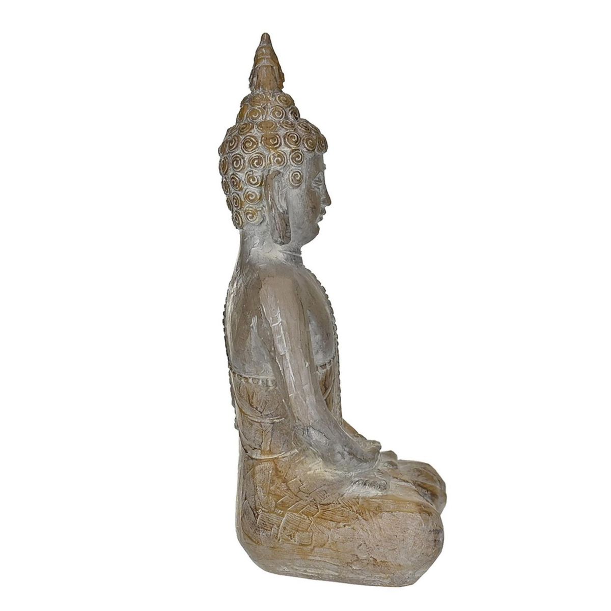 JUST HOME COLLECTION - Budha Meditando Blanco 23 cm