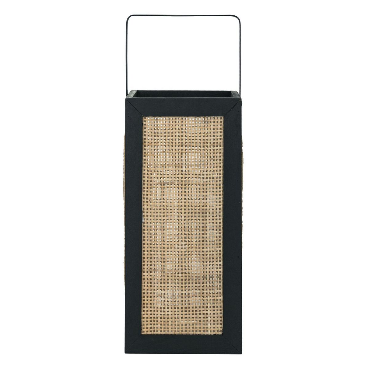 HOMY - Portavela de Madera y Ratán 31cm