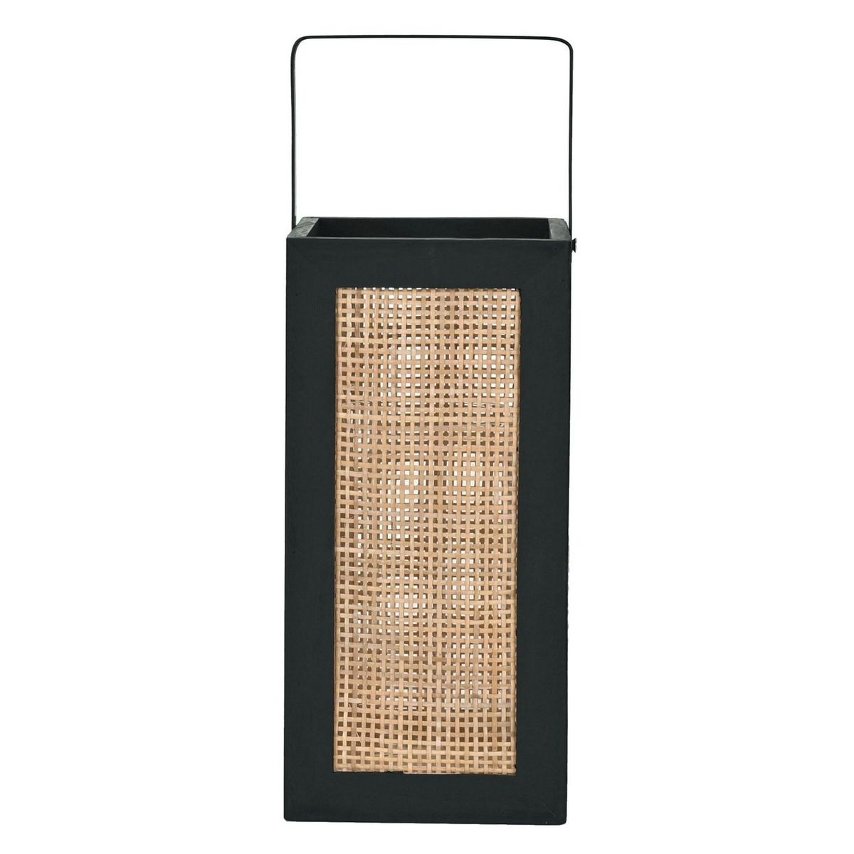 HOMY - Portavela Madera y Ratán 27cm