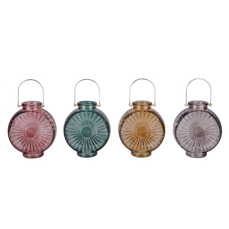 JUST HOME COLLECTION - Portavela Vidrio Colores C/U