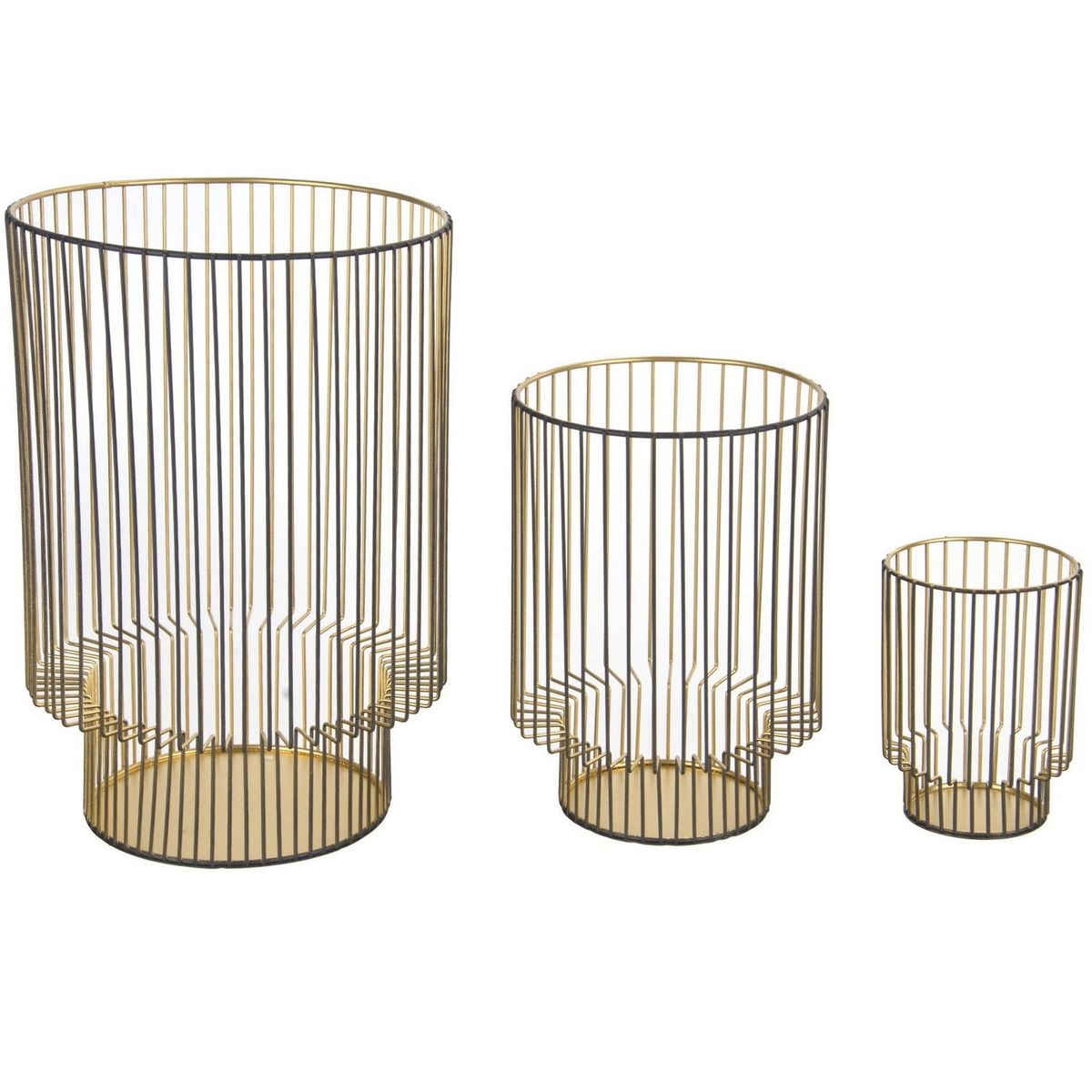 JUST HOME COLLECTION - Portavela Hurricane Gold 12cm