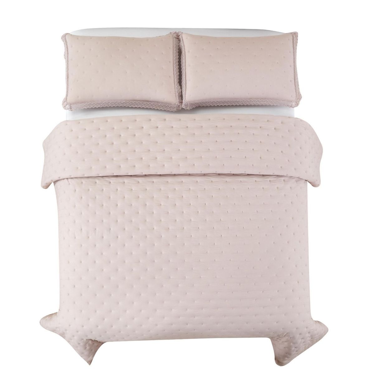 HOMY - Cubrecama Queen Soft Rosado