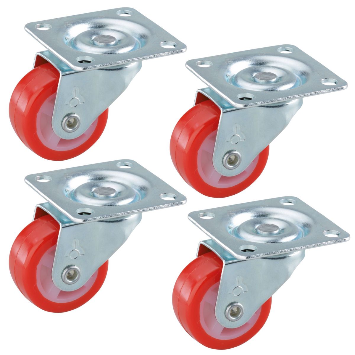 FIXSER - Pack de 4 Ruedas Giratorias 20 kg.