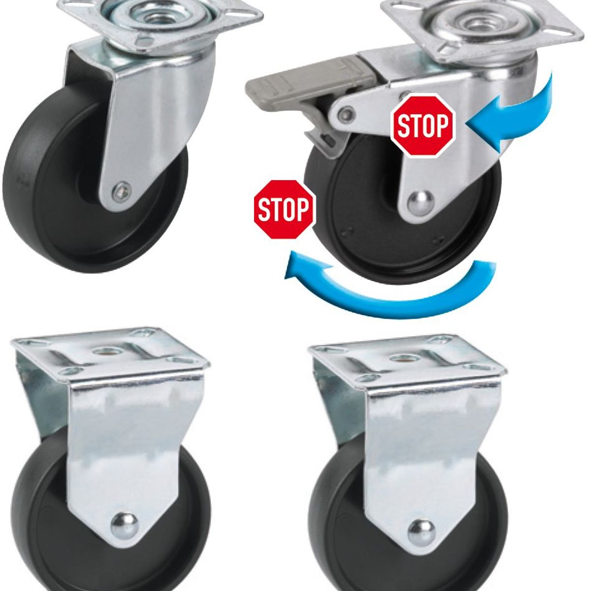 FIXSER - Rueda Giratoria 60 kg.