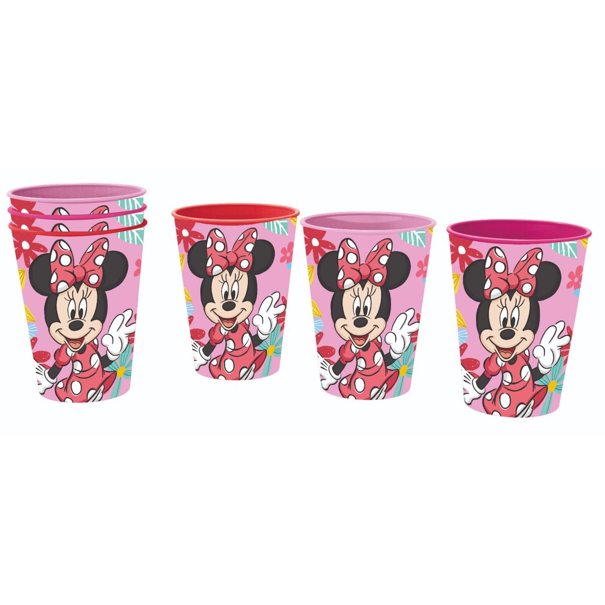 DISNEY - Set x3 Vasos Minnie Rosado